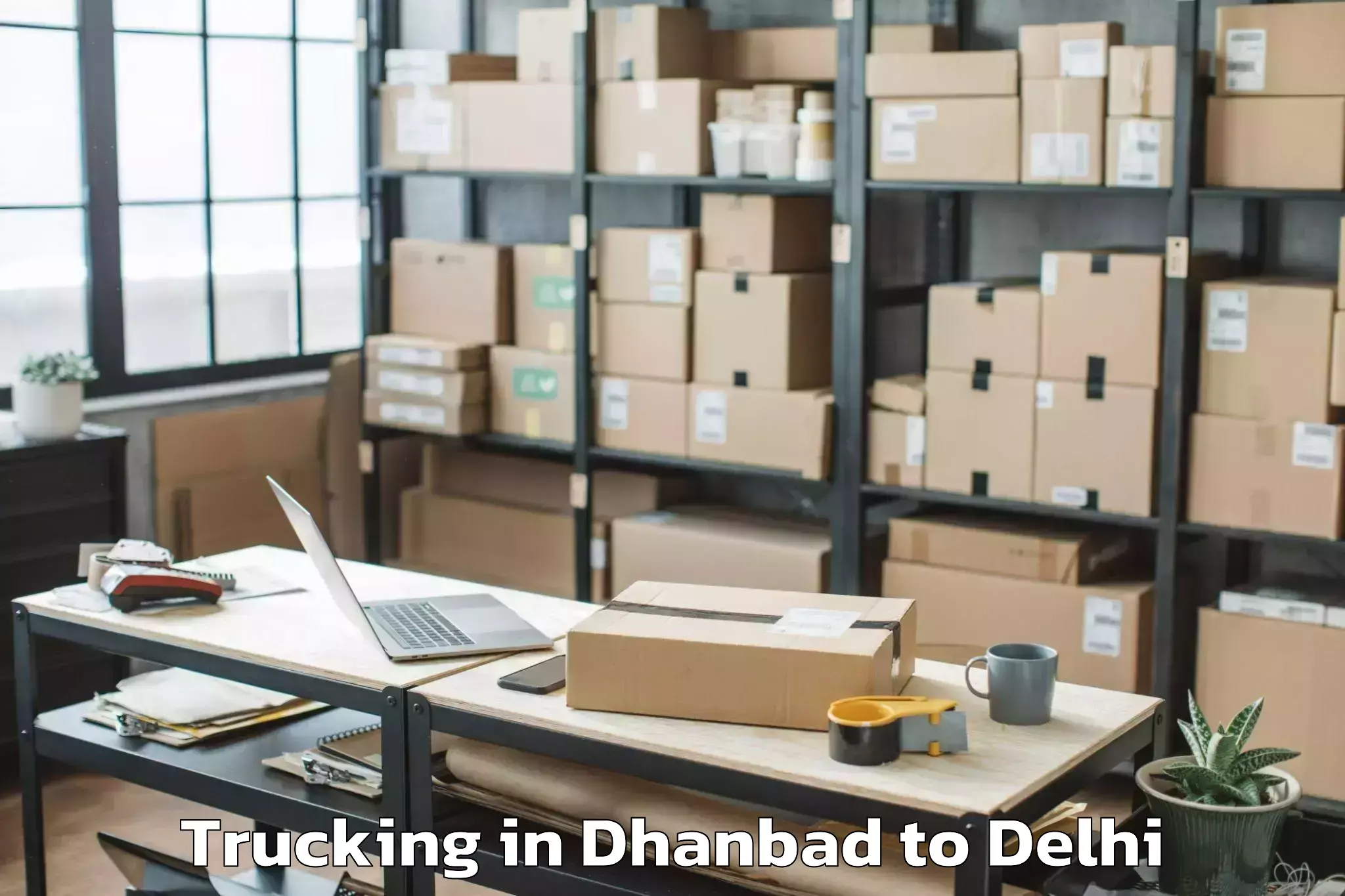 Hassle-Free Dhanbad to Mgf Metropolitan Mall Delhi Trucking